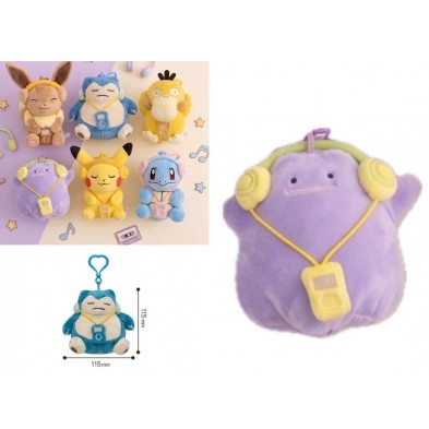 pokemon headset keyring 毛公仔 百變怪